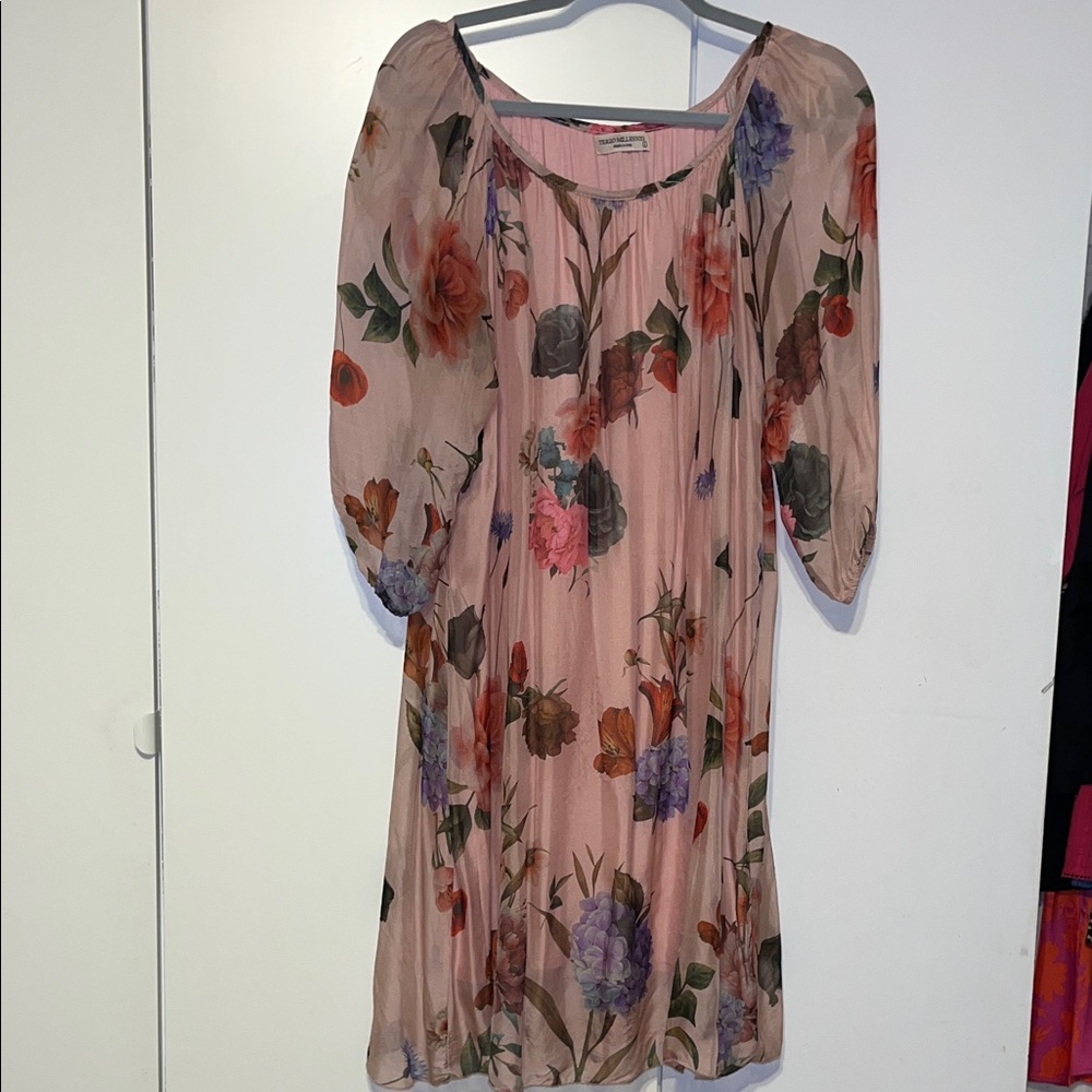 TERZO MILLENNIO Floral Pink Dress